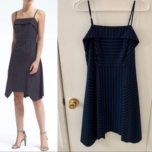 Banana Republic Navy Pinstripe Dress Chic
